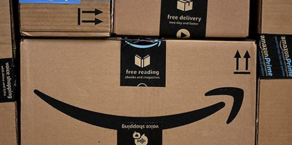 Large cardboard Amazon boxes